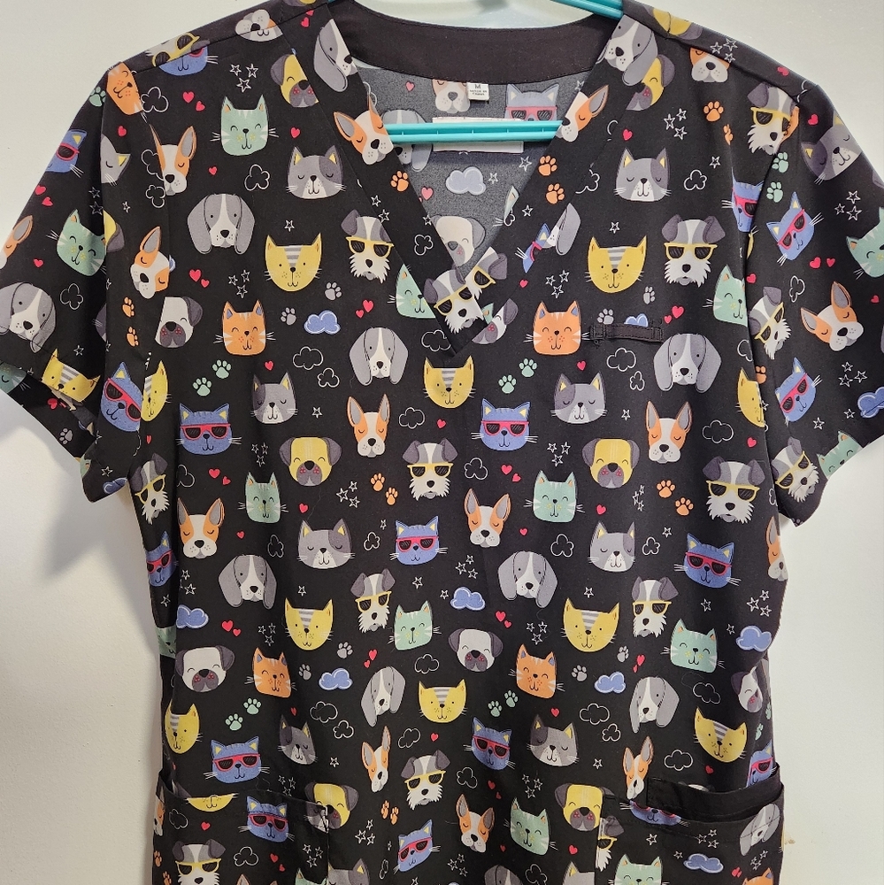 Animal Scrub Top
